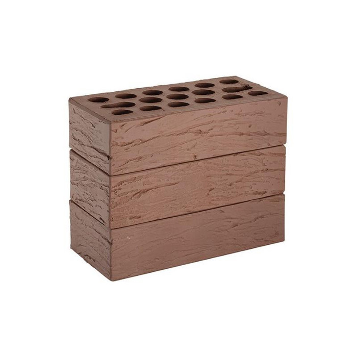 Кирпич облицовочный Керма Шоколад рустик 250х120х65 мм