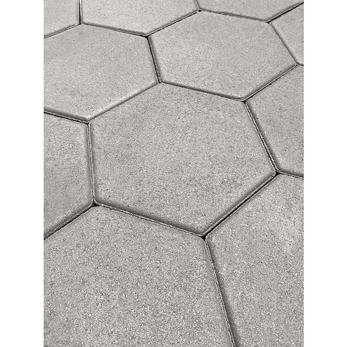 Тротуарная плитка Koldiz Шестигранник 60 мм Стандарт Серый